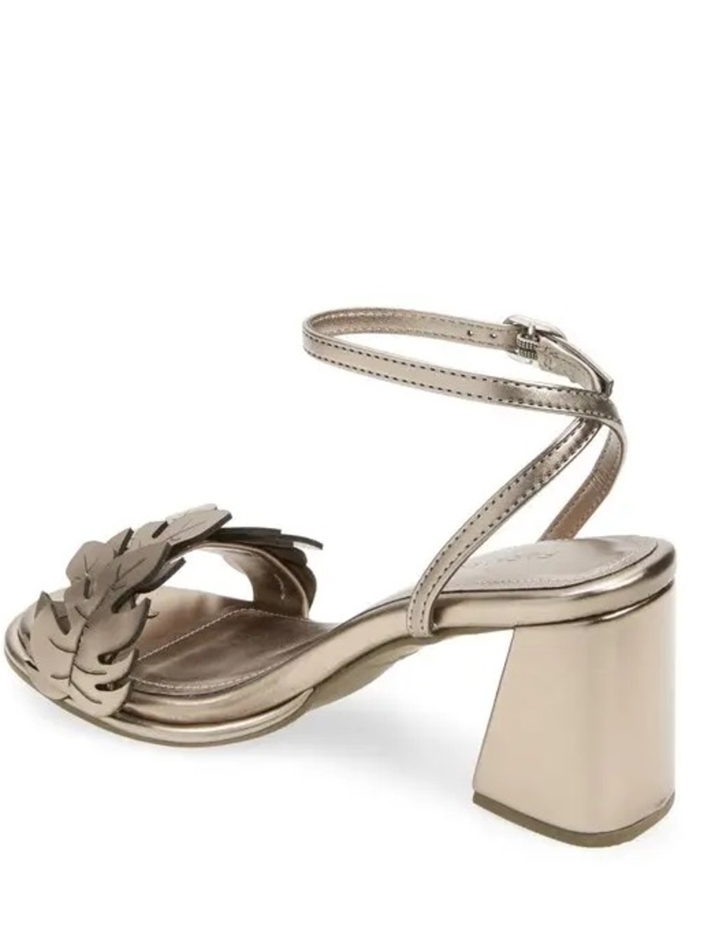 NWT FARM RIO Monstera Metallic Ankle Strap Sandal - Picture 6 of 12